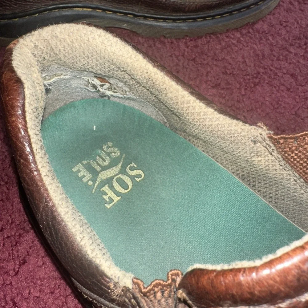 Dr Martens Orson Mens Size 11M Shoes Brown Leather Slip On Comfort Casual Loafer